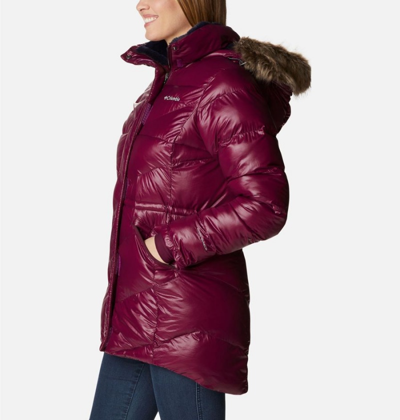 Red Women's Columbia Peak to Park Mid Insulated Puffer Jacket | PZCJI-6734