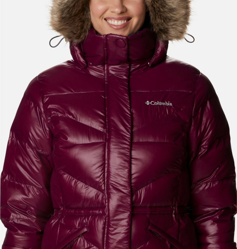 Red Women's Columbia Peak to Park Mid Insulated Puffer Jacket | PZCJI-6734