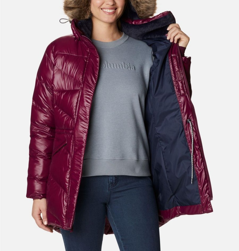 Red Women's Columbia Peak to Park Mid Insulated Puffer Jacket | PZCJI-6734