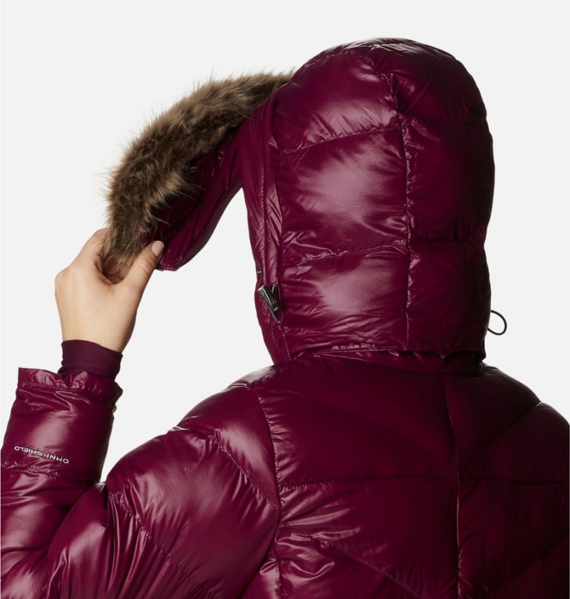 Red Women's Columbia Peak to Park Mid Insulated Puffer Jacket | PZCJI-6734