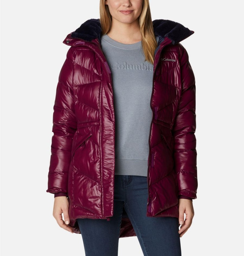 Red Women's Columbia Peak to Park Mid Insulated Puffer Jacket | PZCJI-6734