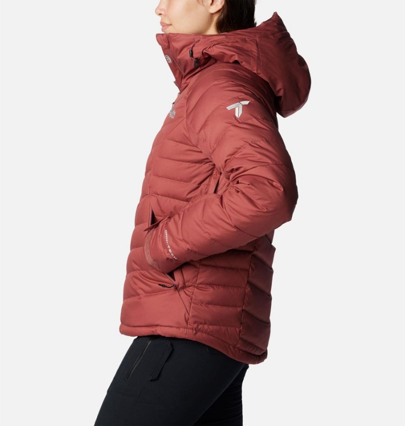 Red Women's Columbia Roaring Fork Puffer Jacket | PGTFK-6179