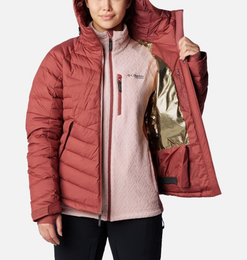 Red Women's Columbia Roaring Fork Puffer Jacket | PGTFK-6179