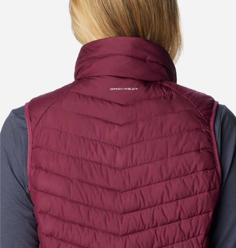 Red Women's Columbia Slope Edge Long Vest | YLFRW-3765