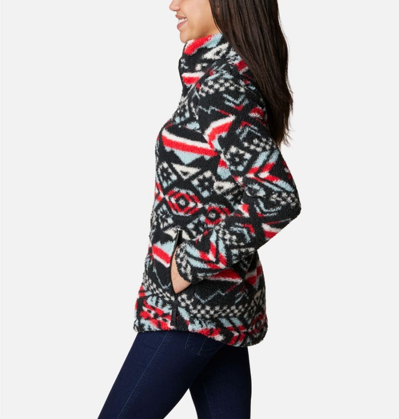 Red Women's Columbia West Bend Full Zip Fleece Jacket | NOKWF-4095