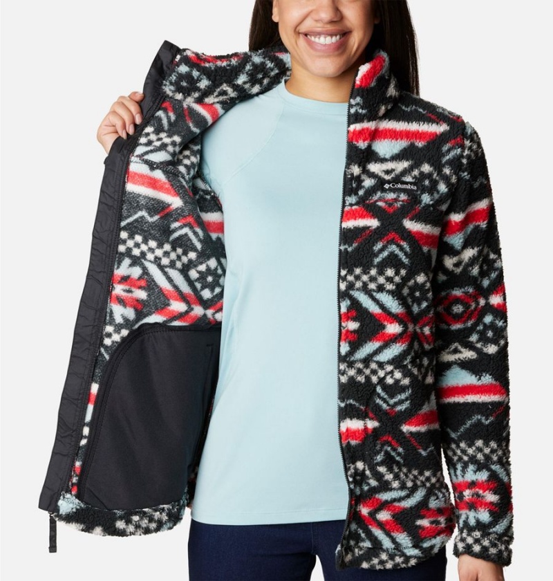 Red Women's Columbia West Bend Full Zip Fleece Jacket | NOKWF-4095