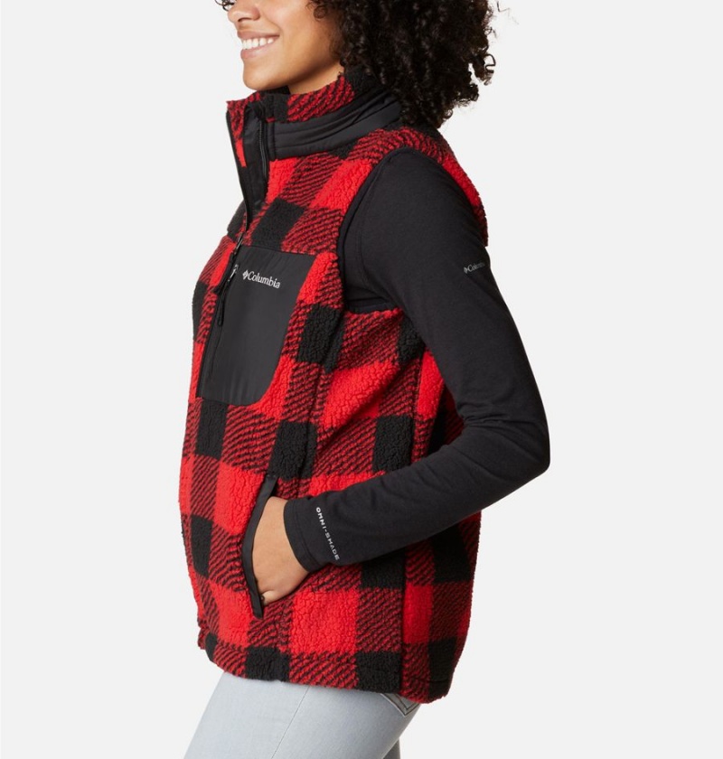 Red Women's Columbia West Bend Vest | GNJCW-1684