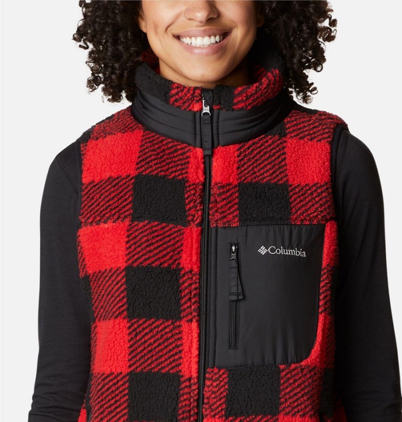 Red Women's Columbia West Bend Vest | GNJCW-1684