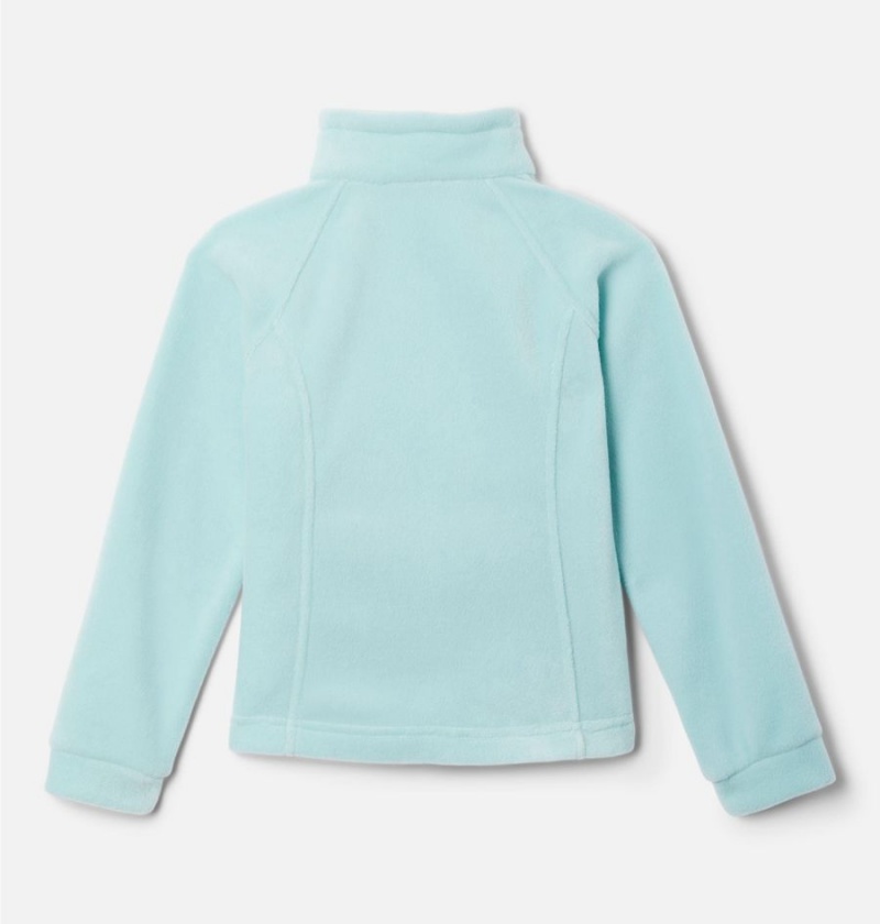 Turquoise Kids' Columbia Benton Springs Fleece Jacket | SOPBU-0649