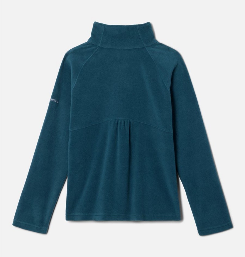 Turquoise Kids' Columbia Glacial 1/4 Zip Pullover Fleece | NLFSU-8671