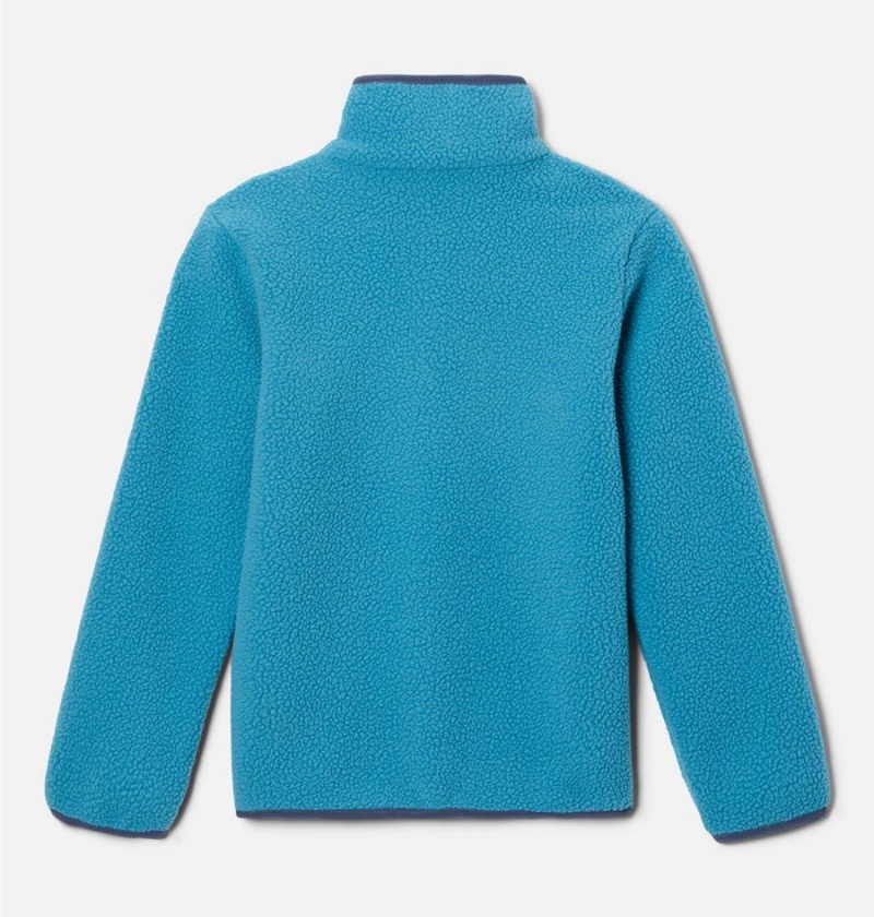 Turquoise Kids' Columbia Helvetia Half Snap Pullover Fleece | EQBTI-2039