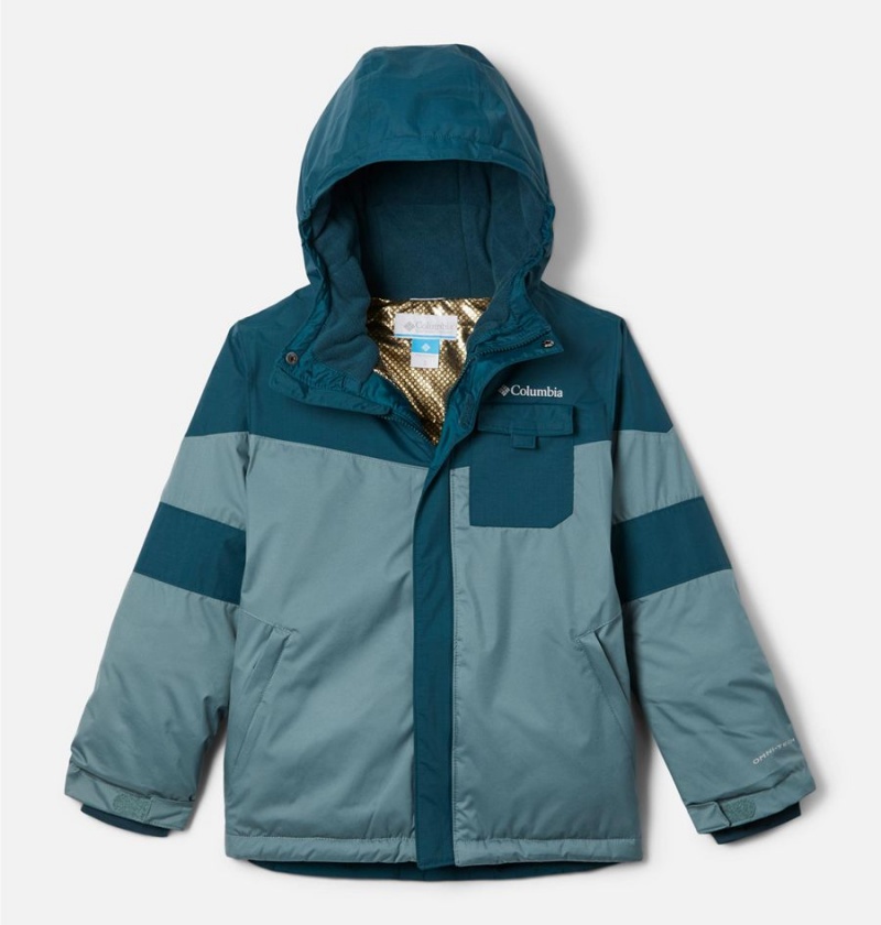 Turquoise Kids\' Columbia Mighty Mogul II Insulated Jacket | NBXMO-1945