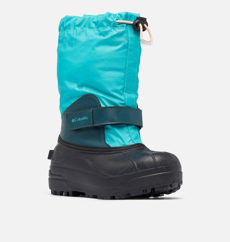 Turquoise Kids' Columbia Powderbug Forty Snow Boots | WOLTG-9548