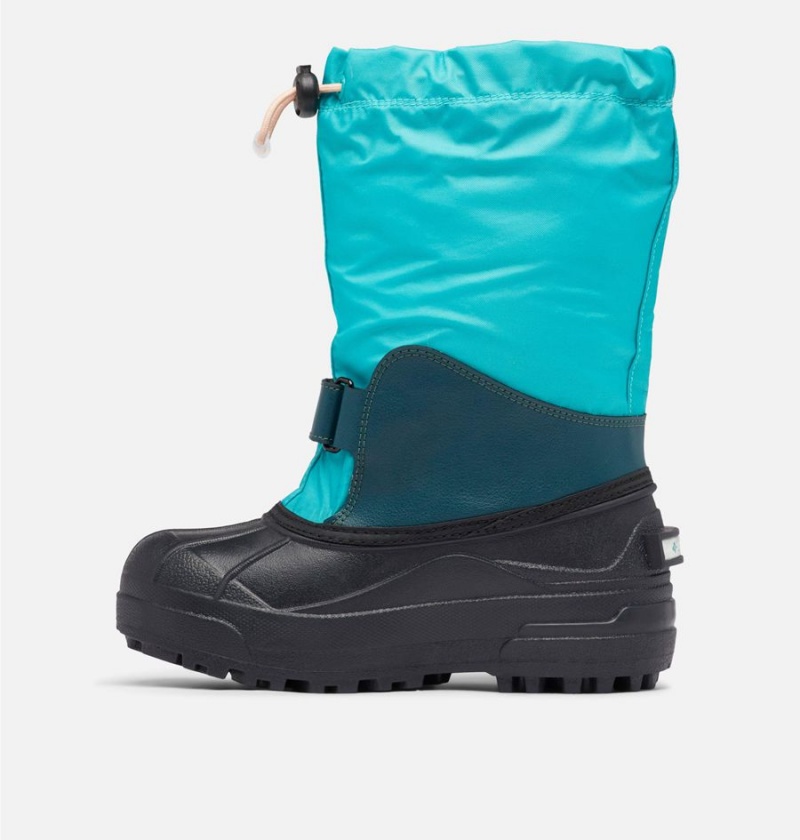 Turquoise Kids' Columbia Powderbug Forty Snow Boots | WOLTG-9548