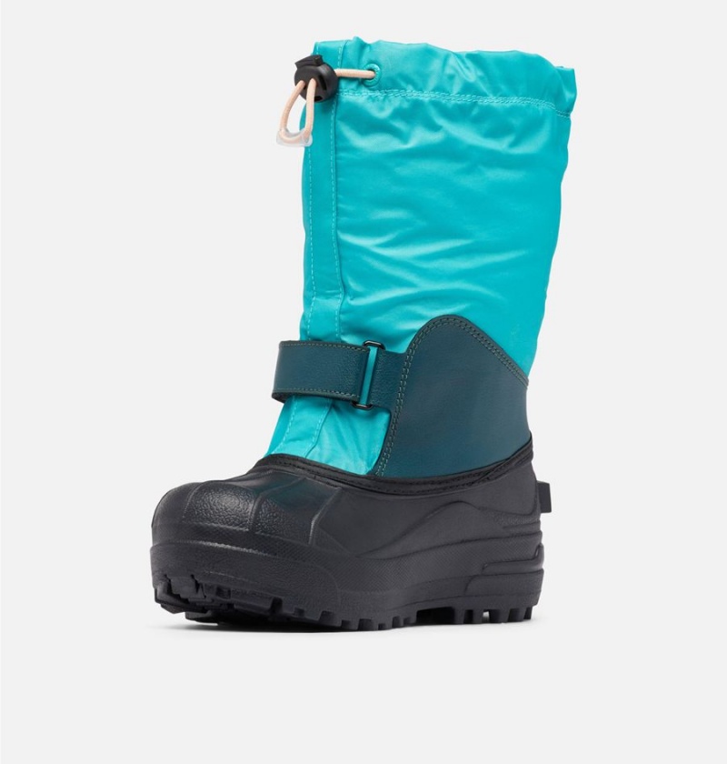 Turquoise Kids' Columbia Powderbug Forty Snow Boots | WOLTG-9548