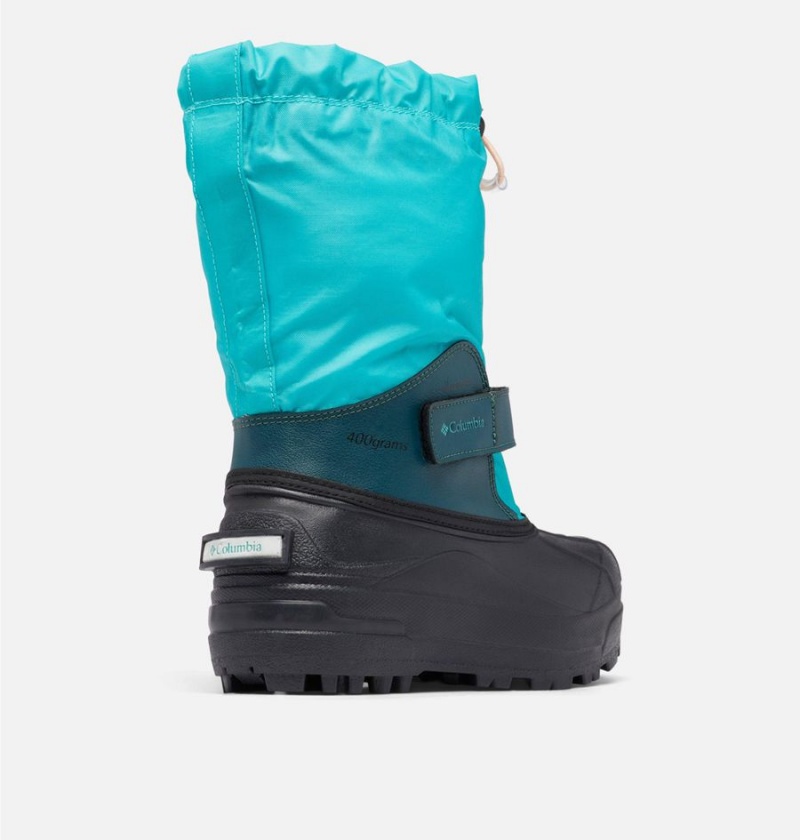 Turquoise Kids' Columbia Powderbug Forty Snow Boots | WOLTG-9548