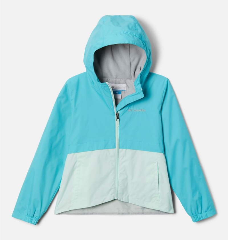 Turquoise Kids\' Columbia Rain-Zilla Jacket | LNCJP-0325