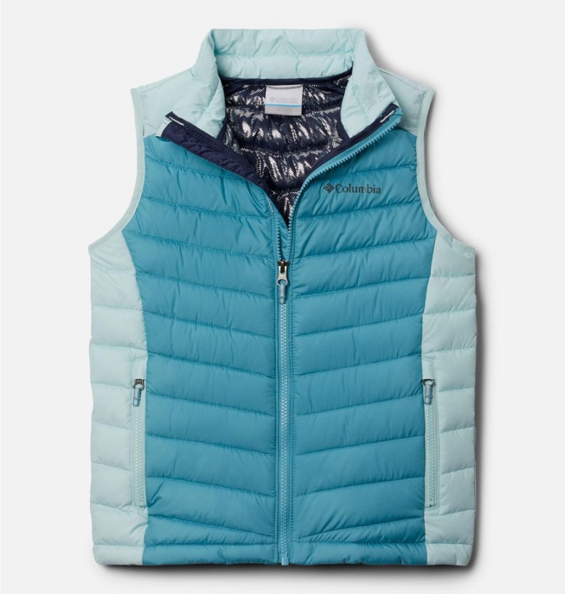 Turquoise Kids\' Columbia Slope Edge Vest | IRZXY-8957