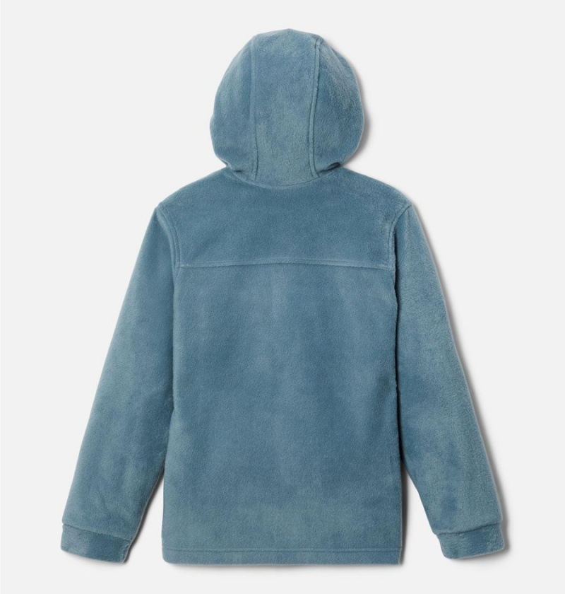 Turquoise Kids' Columbia Steens Mountain II Fleece Hooded Jacket | KNEBM-2145