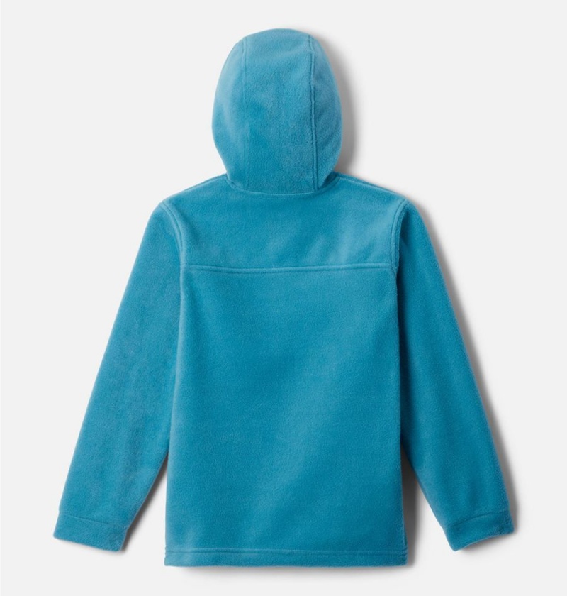 Turquoise Kids' Columbia Steens Mountain II Fleece Hooded Jacket | YFUJH-6532