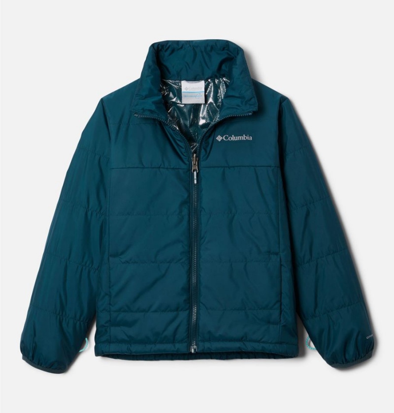 Turquoise Kids' Columbia Whirlibird II Interchange Jacket | OXTPI-2483