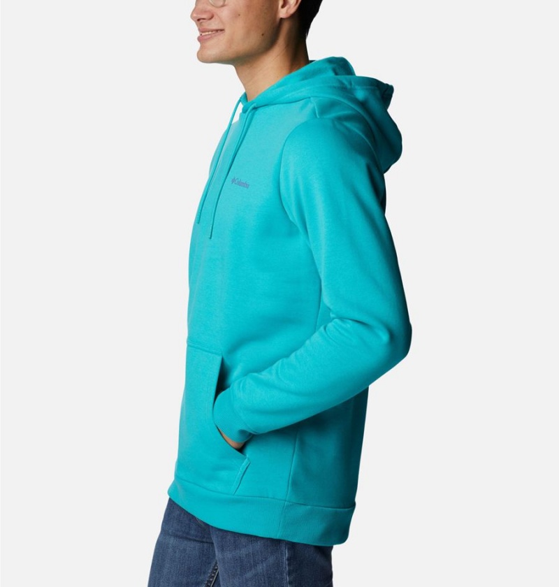 Turquoise Men's Columbia CSC Graphic Hoodie | JQVAF-7190