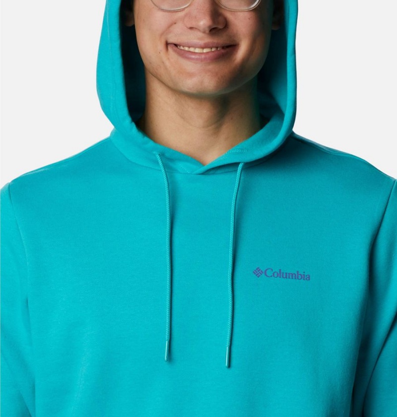 Turquoise Men's Columbia CSC Graphic Hoodie | JQVAF-7190