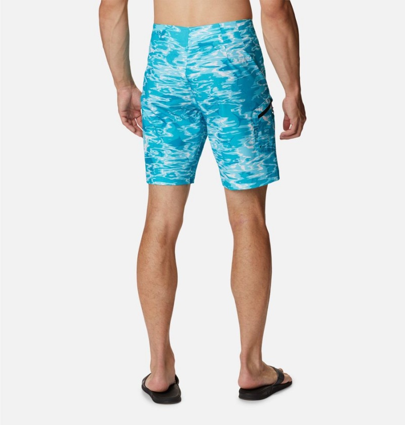 Turquoise Men's Columbia PFG Offshore II Board Shorts | XSDGR-5406