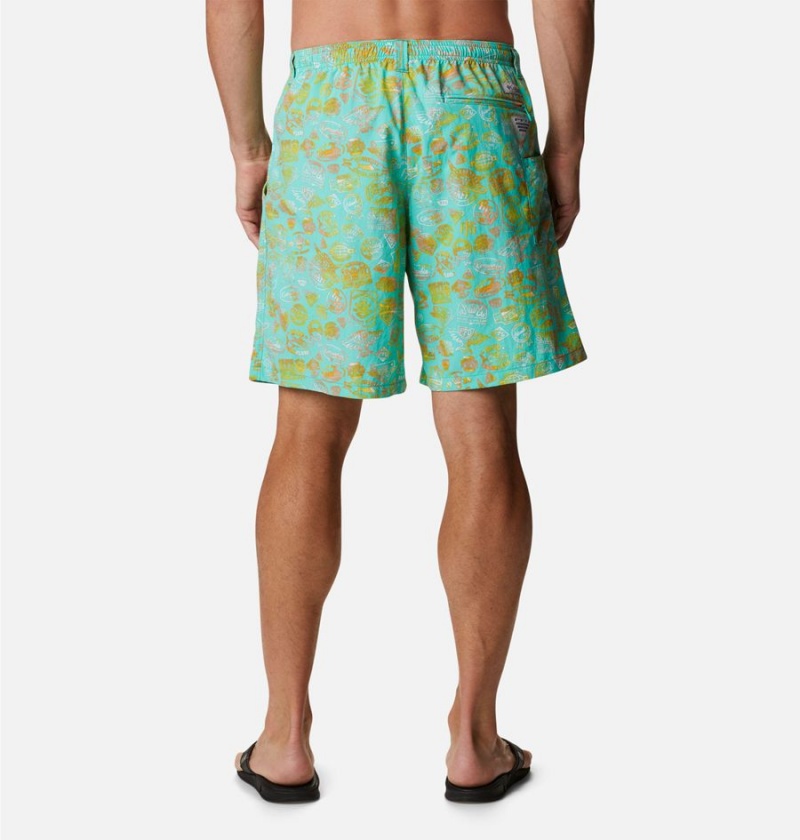 Turquoise Men's Columbia PFG Super Backcast Water Shorts | JRTNA-8120