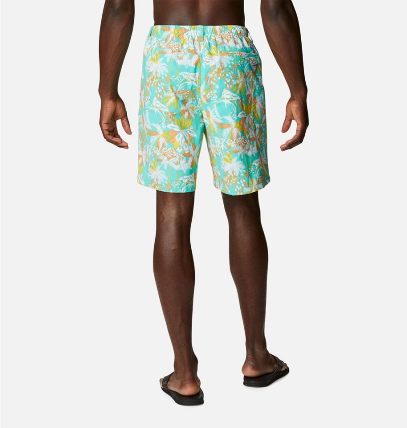 Turquoise Men's Columbia PFG Super Backcast Water Shorts | XFTMQ-0471