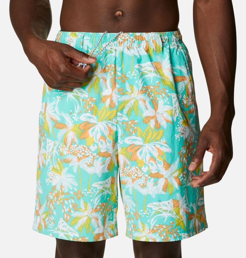 Turquoise Men's Columbia PFG Super Backcast Water Shorts | XFTMQ-0471