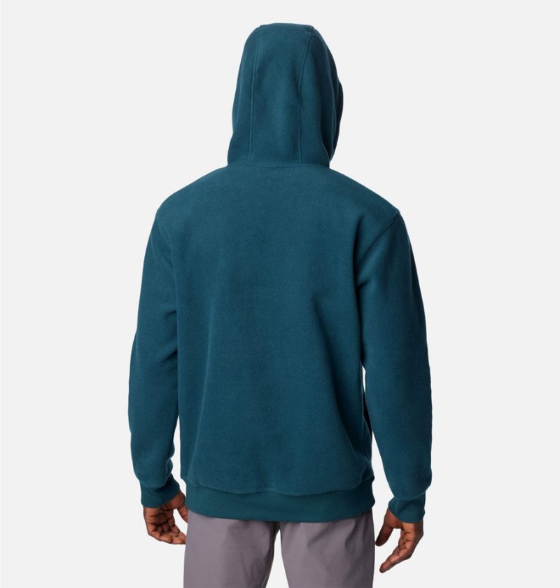 Turquoise Men's Columbia Steens Mountain Hoodie | HFCTI-0698