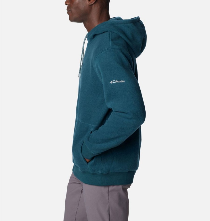 Turquoise Men's Columbia Steens Mountain Hoodie | HFCTI-0698