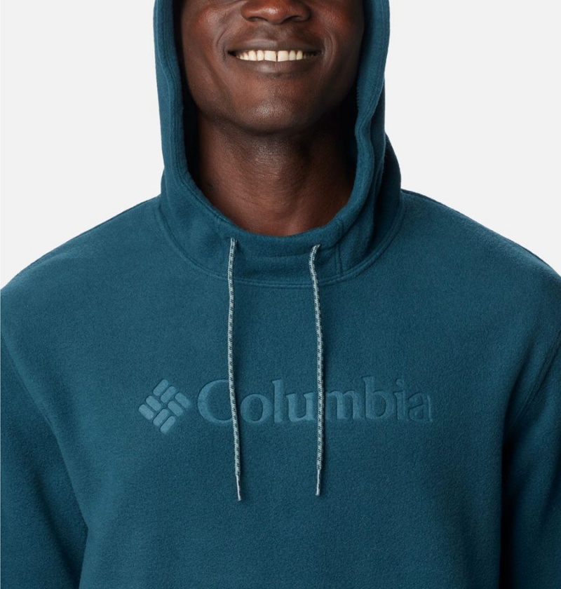 Turquoise Men's Columbia Steens Mountain Hoodie | HFCTI-0698