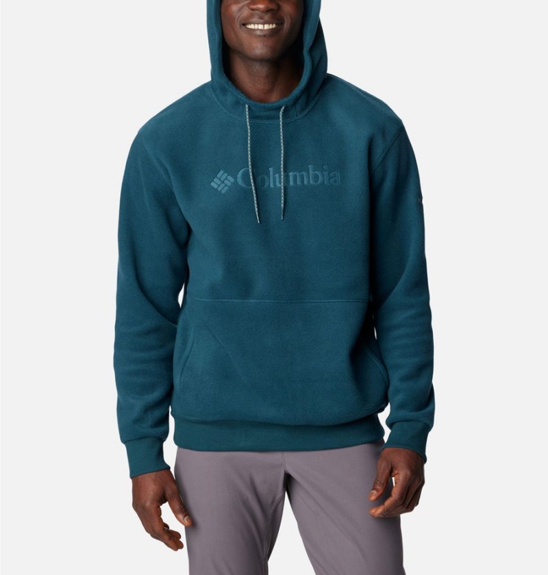 Turquoise Men's Columbia Steens Mountain Hoodie | HFCTI-0698