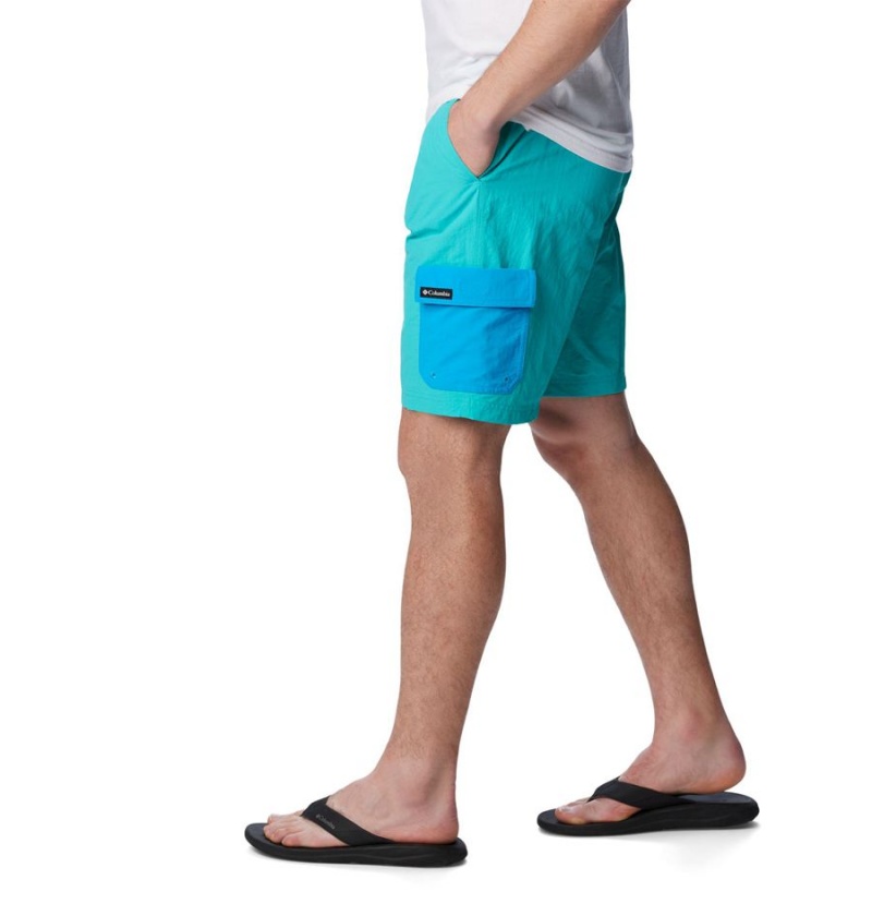 Turquoise Men's Columbia Summerdry Brief Shorts | FRNIP-4189