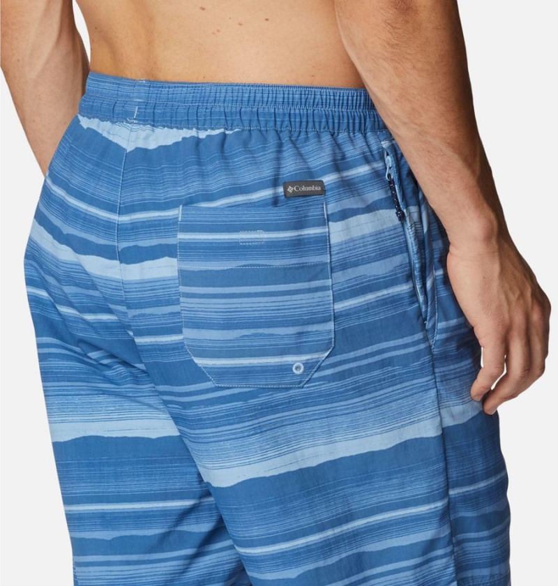 Turquoise Men's Columbia Summerdry Shorts | ZNBFX-1390