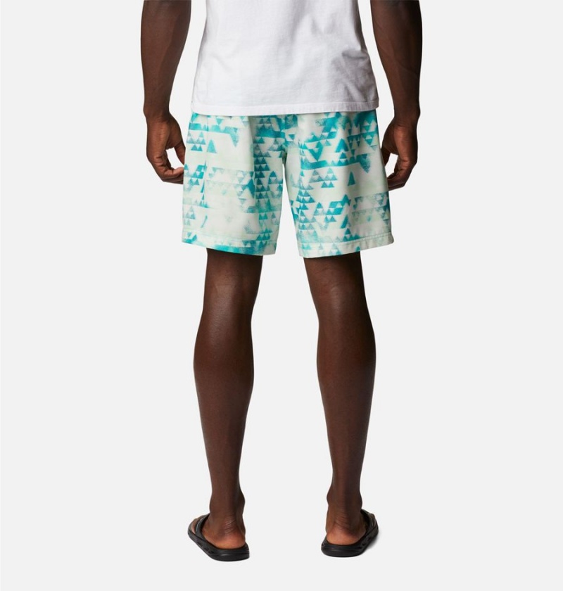 Turquoise Men's Columbia Summertide Stretch Printed Shorts | VQWEI-3284