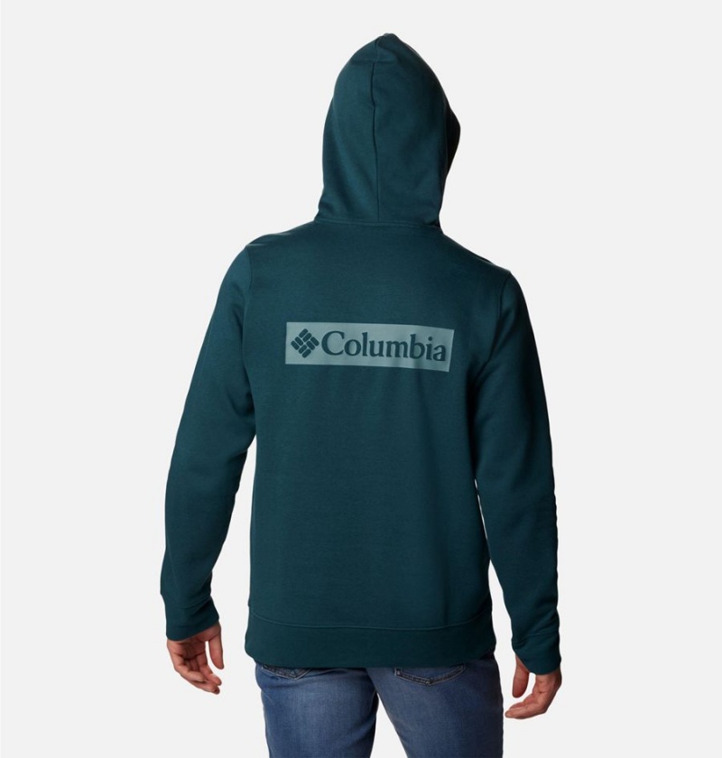 Turquoise Men's Columbia Trek Hoodie | OCSXA-6084