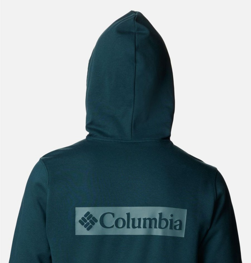 Turquoise Men's Columbia Trek Hoodie | OCSXA-6084