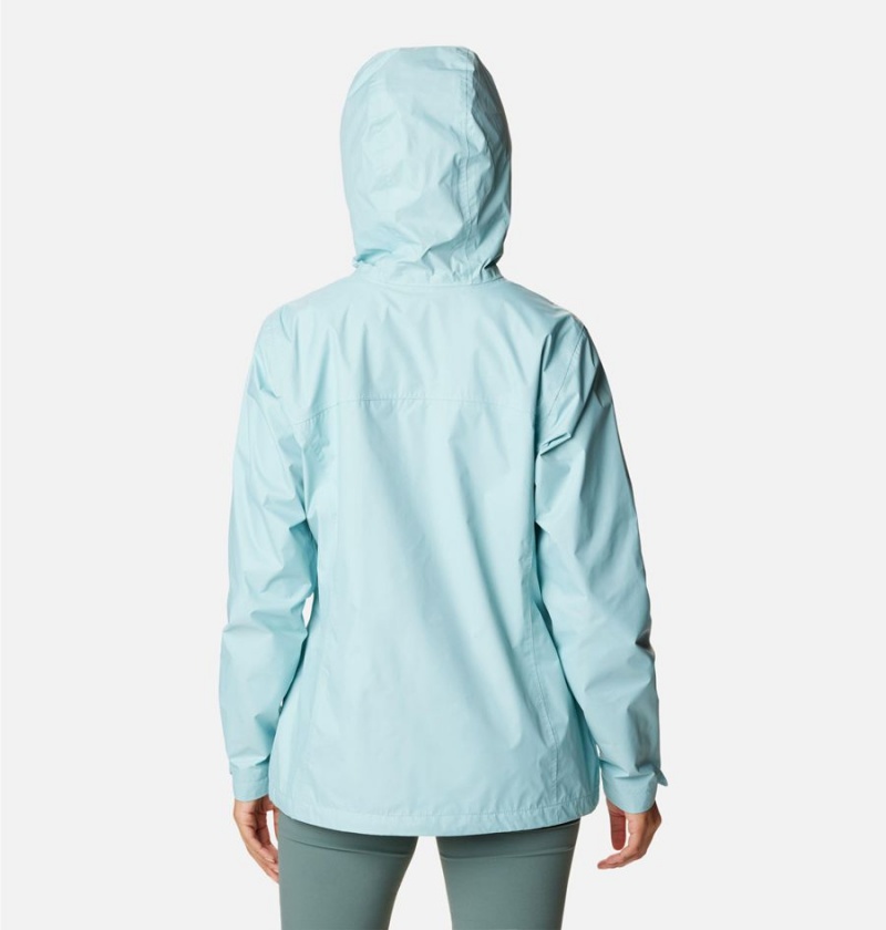 Turquoise Women's Columbia Arcadia II Rain Jacket | RGQSU-8273