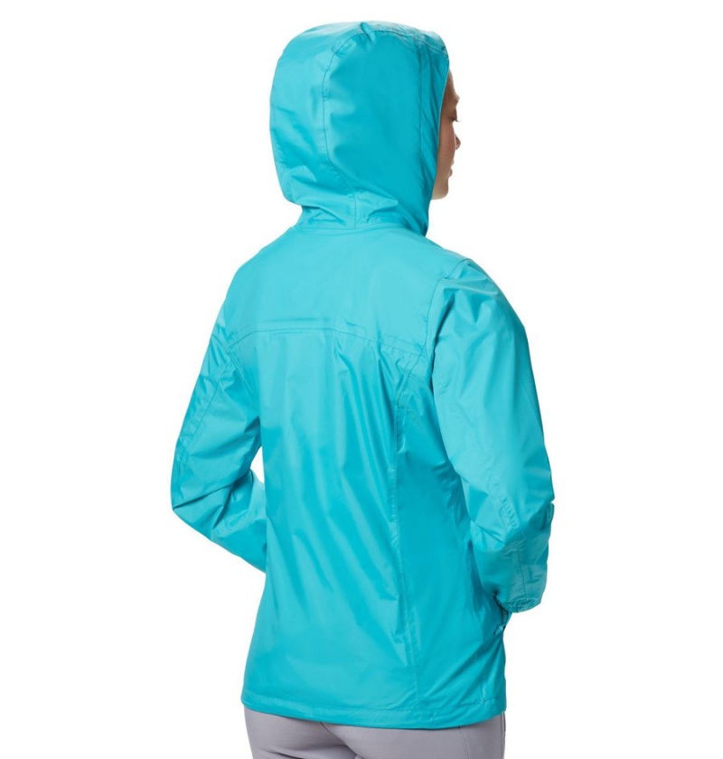 Turquoise Women's Columbia Arcadia II Rain Jacket | WKSBU-0425