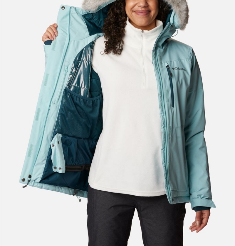 Turquoise Women's Columbia Ava Alpine Insulated Ski Jacket | MWONH-6749