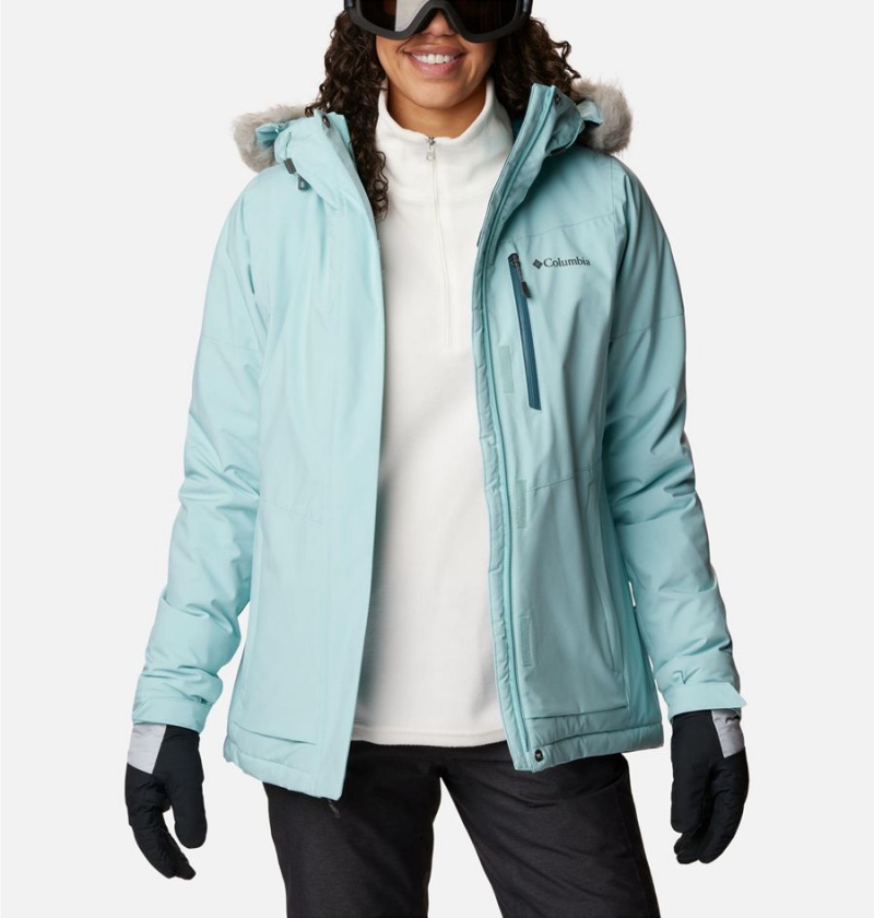 Turquoise Women's Columbia Ava Alpine Insulated Ski Jacket | MWONH-6749