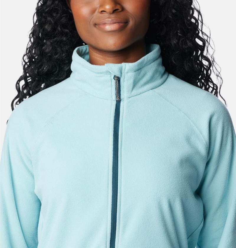 Turquoise Women's Columbia Back Beauty Full Zip Fleece Jacket | YBJLC-4219