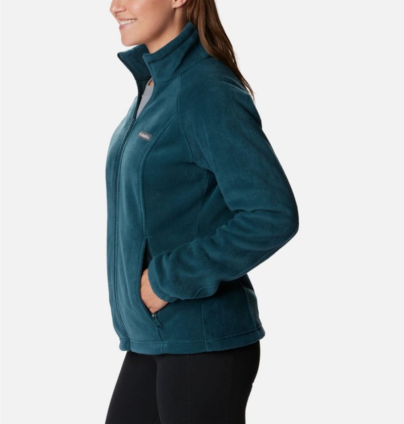 Turquoise Women's Columbia Benton Springs Full Zip Fleece Jacket | CSETX-5897