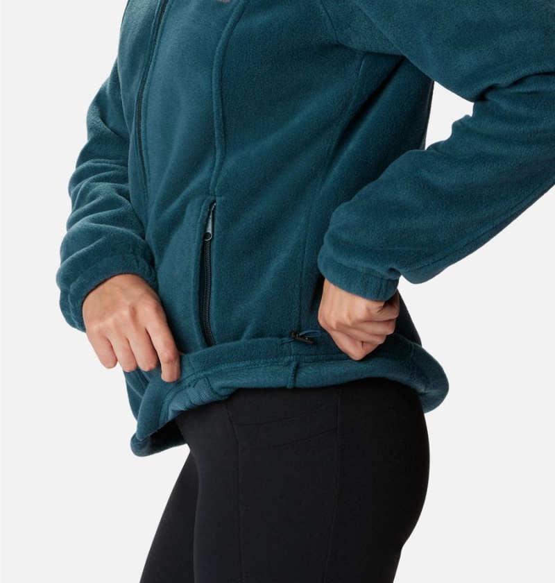 Turquoise Women's Columbia Benton Springs Full Zip Fleece Jacket | CSETX-5897