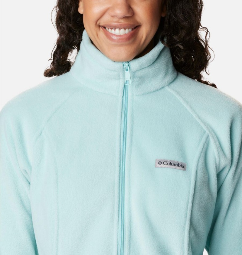 Turquoise Women's Columbia Benton Springs Full Zip Fleece Jacket | YWORM-8940