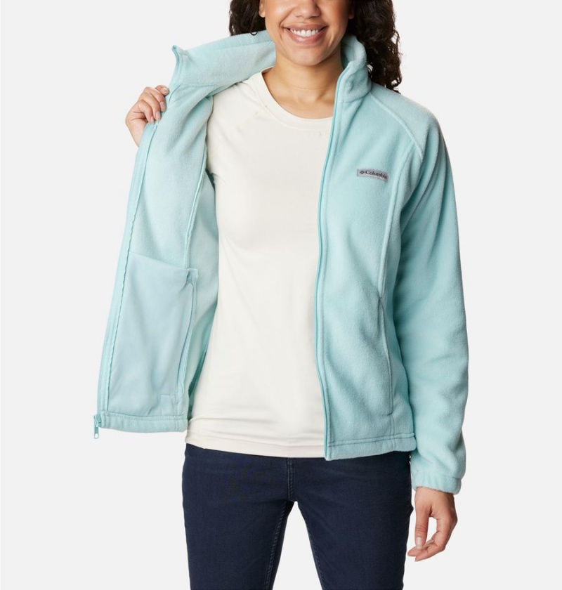 Turquoise Women's Columbia Benton Springs Full Zip Fleece Jacket | YWORM-8940