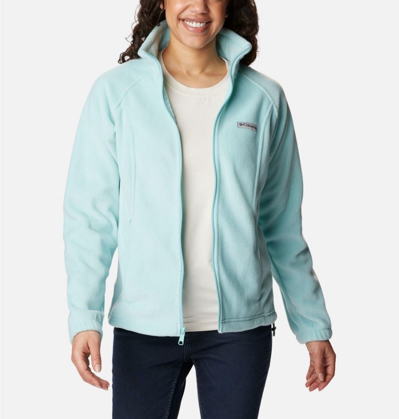 Turquoise Women's Columbia Benton Springs Full Zip Fleece Jacket | YWORM-8940